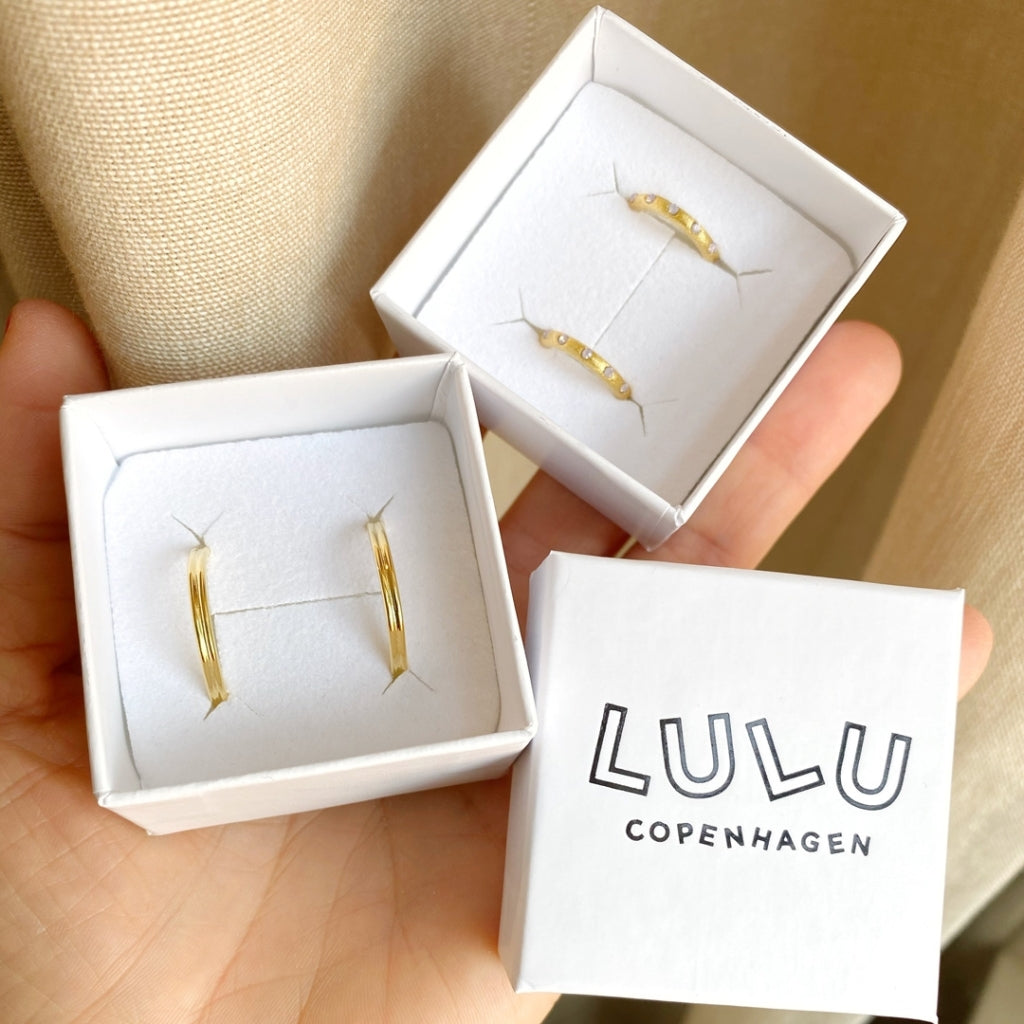 LULU Copenhagen 2for1 medium Hoops Paire Hoops