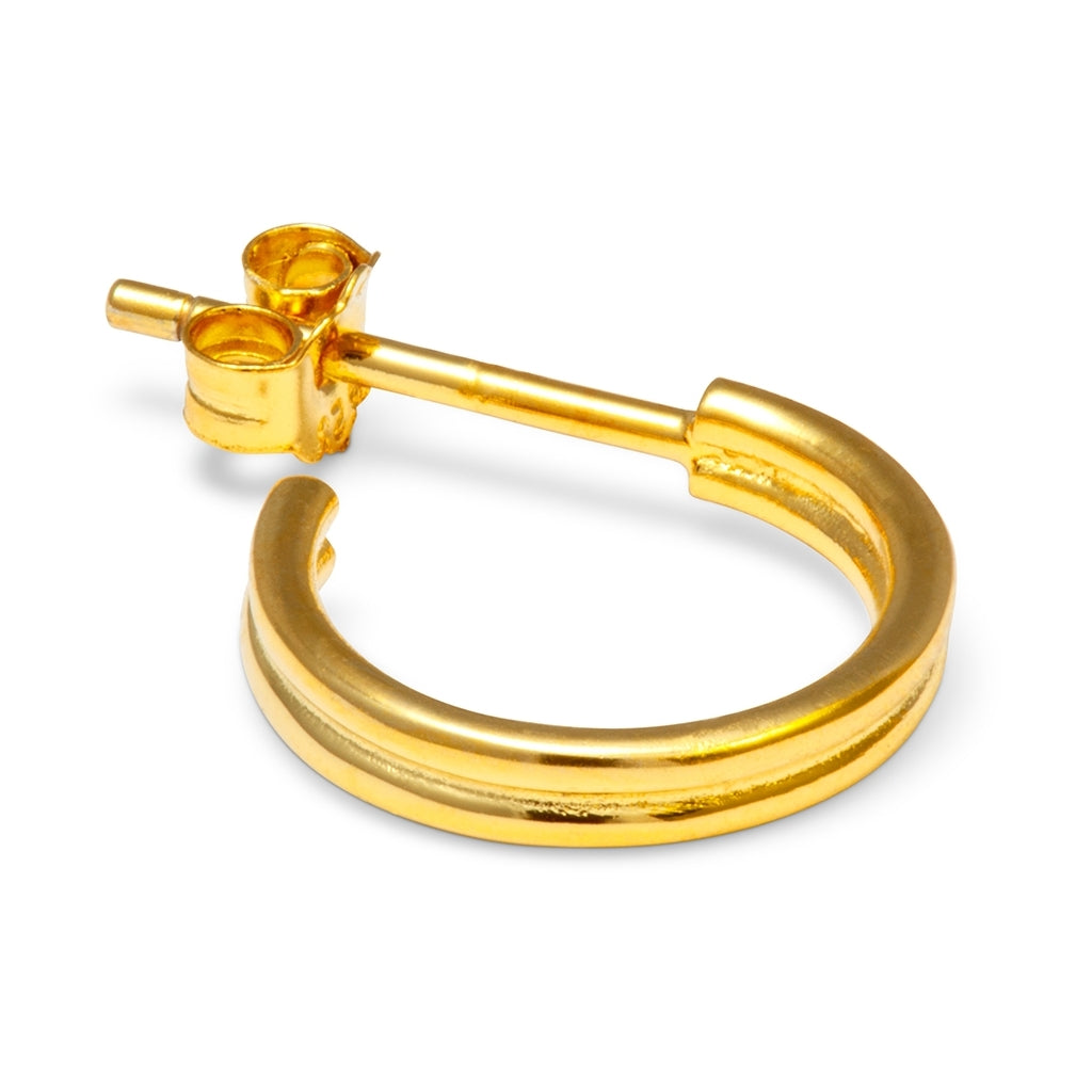 LULU Copenhagen 2for1 small Hoops Paire Hoops Gold Plated