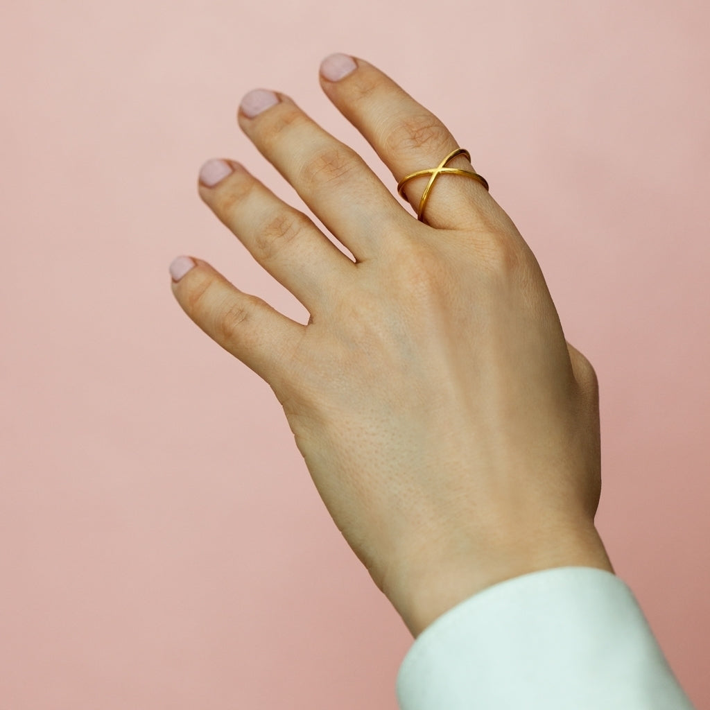 LULU Copenhagen Atom Anneau - plaqué or Rings Gold Plated