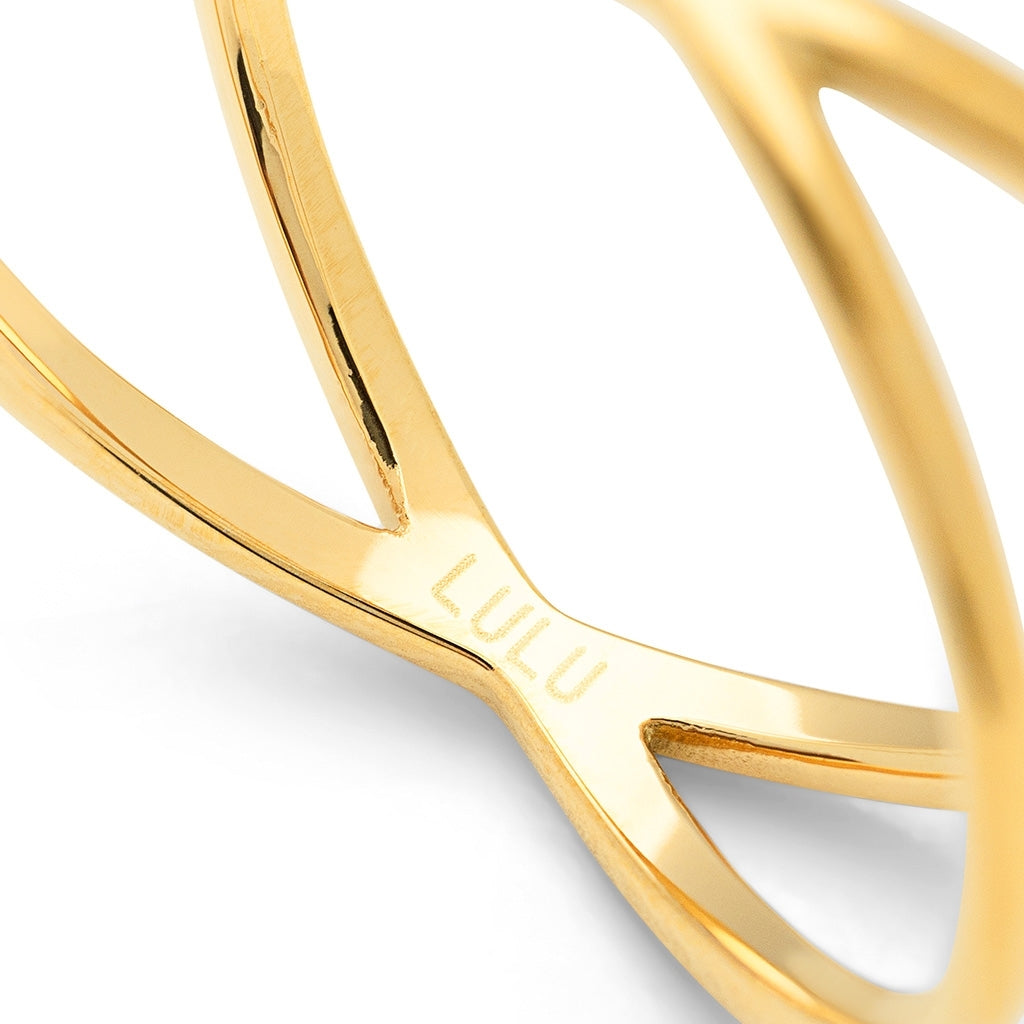 LULU Copenhagen Atom Anneau - plaqué or Rings Gold Plated