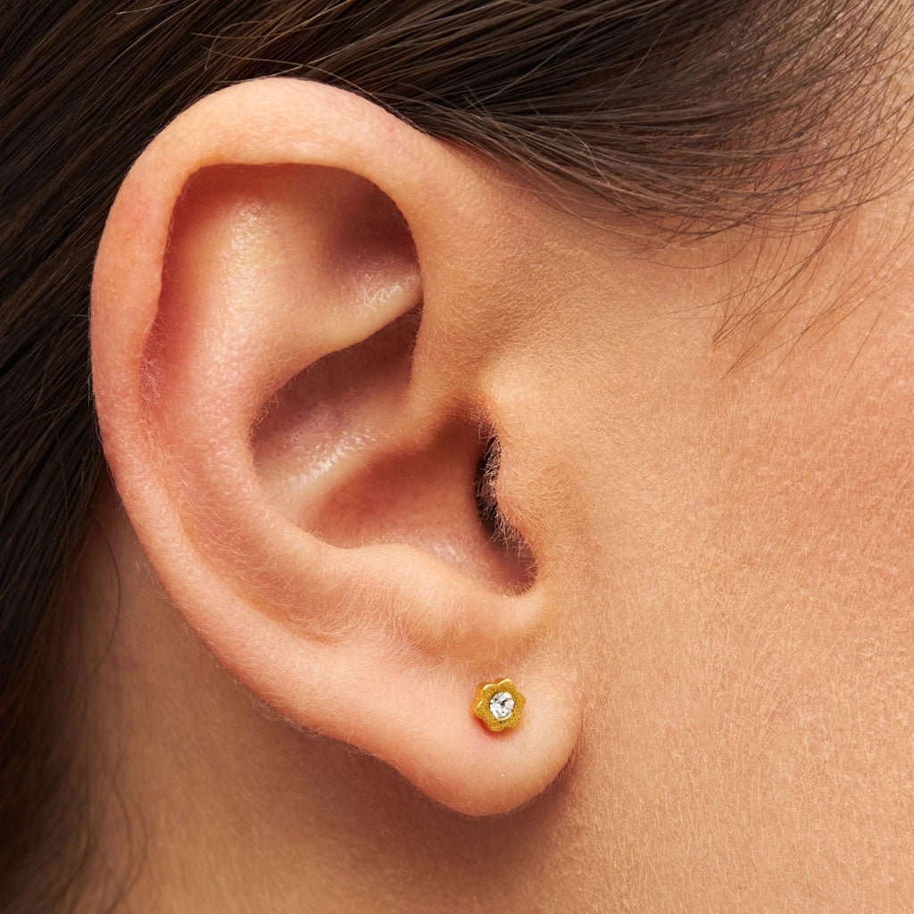 LULU Copenhagen Blomst boucle d'oreille 1 pièce Ear stud, 1 pcs White