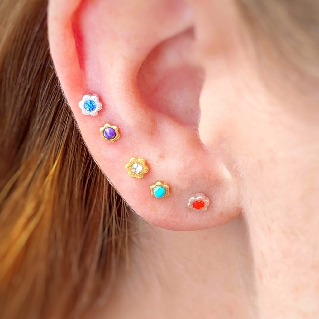 LULU Copenhagen Blomst boucle d'oreille 1 pièce Ear stud, 1 pcs