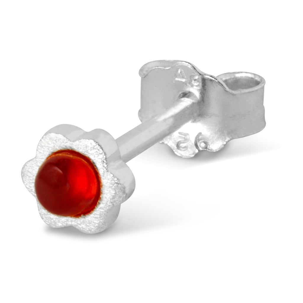 LULU Copenhagen Blomst boucle d'oreille 1 pièce Ear stud, 1 pcs Red Agate