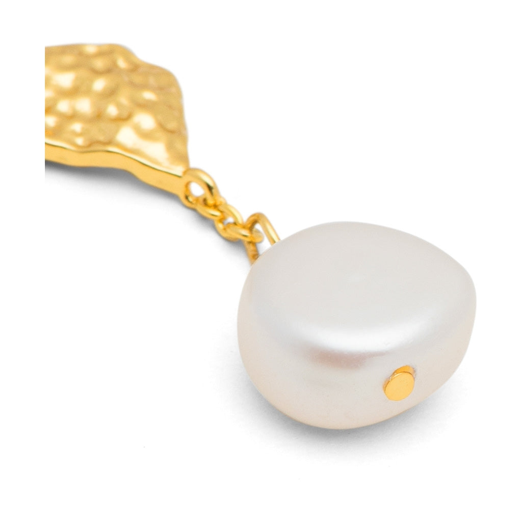 LULU Copenhagen Boheme Pearl boucle d'oreille 1 pièce Ear stud, 1 pcs Gold Plated
