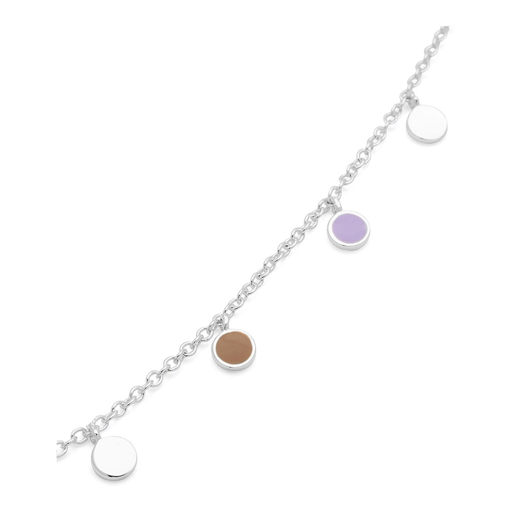 LULU Copenhagen Boho Collier Necklaces Mocha Mousse/Purple