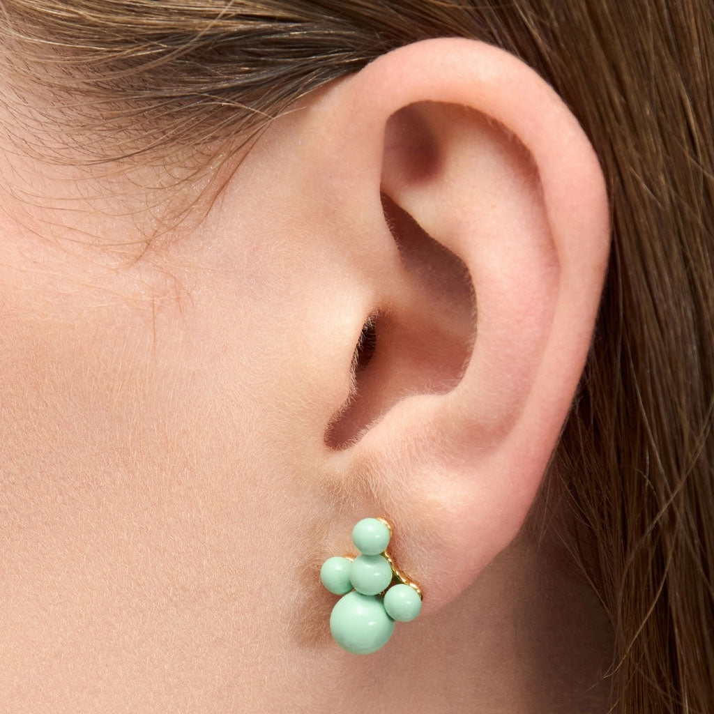 LULU Copenhagen Bouquet Cloud earring 1 pièce Ear stud, 1 pcs Seasalt Green