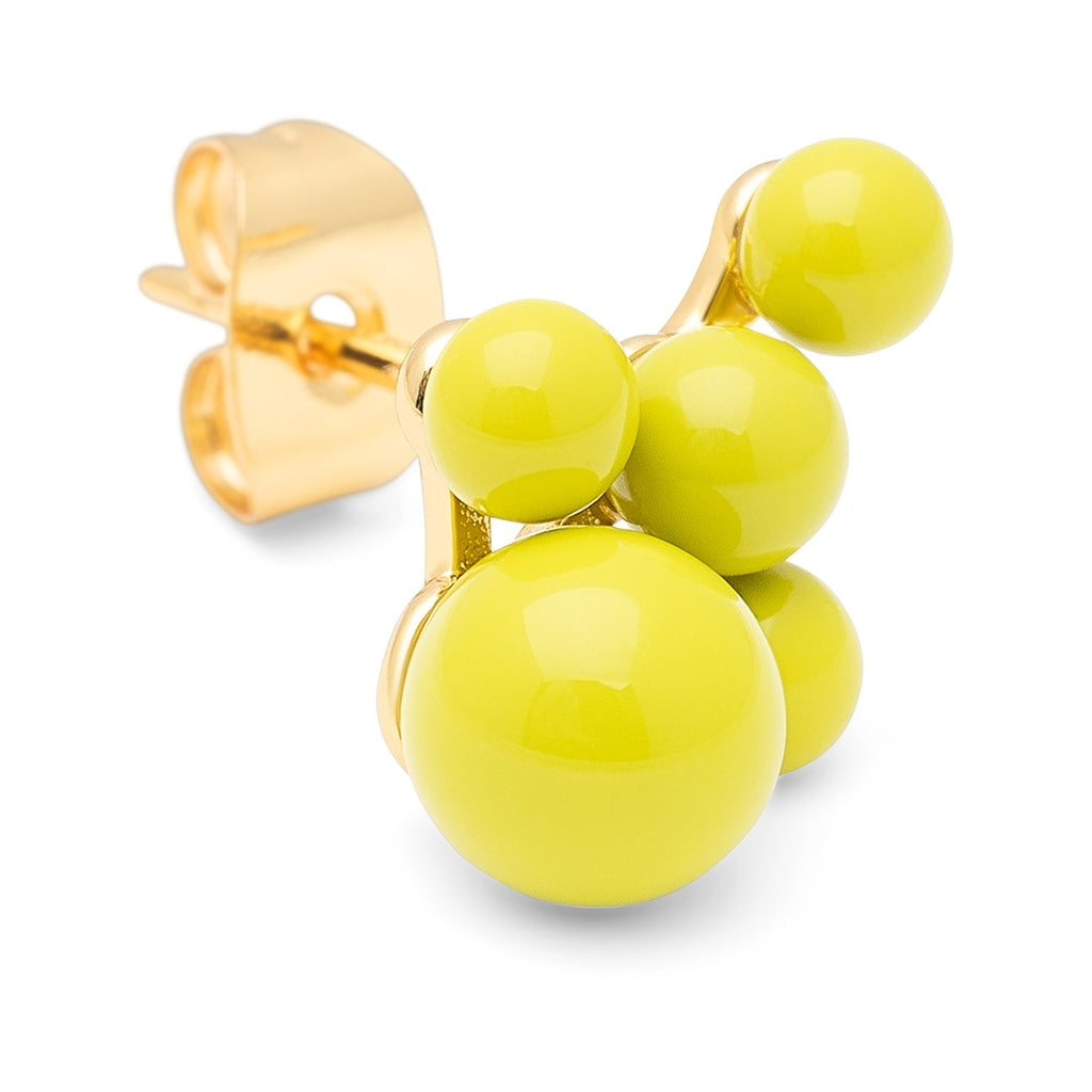 LULU Copenhagen Bouquet Cloud earring 1 pièce Ear stud, 1 pcs Wild Lime