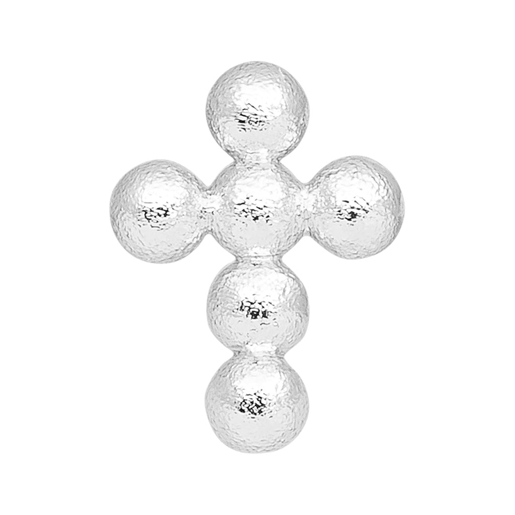 LULU Copenhagen Bouquet Cross 1 pièce Ear stud, 1 pcs Silver Plated