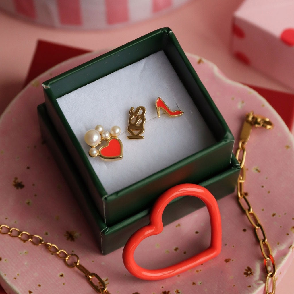 LULU Copenhagen Bouquet Dream boucle d'oreille 1 pièce Ear stud, 1 pcs Gold Plated
