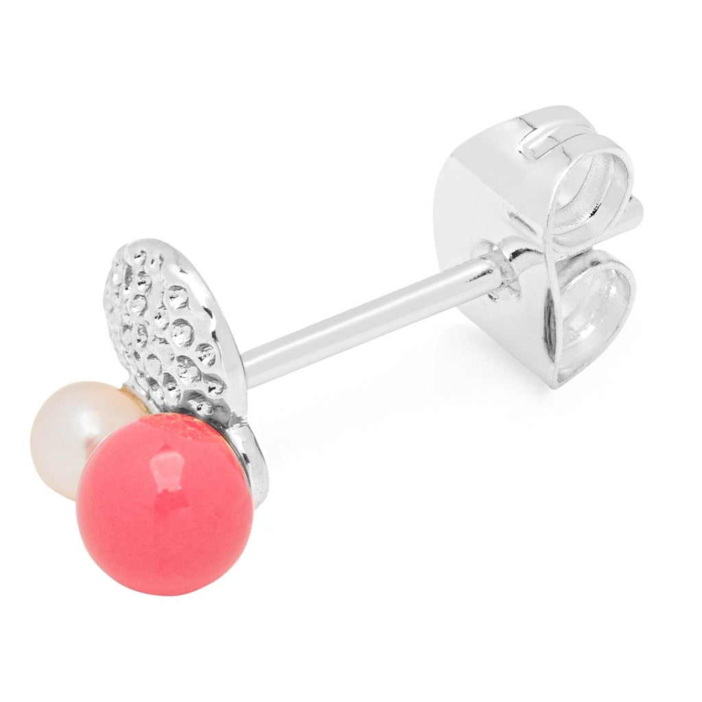 LULU Copenhagen Bouquet Plate boucle d'oreille 1 pièce Ear stud, 1 pcs Silver Plated