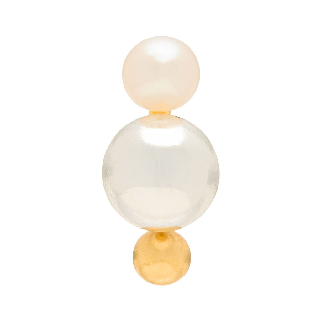 LULU Copenhagen Bouquet Drip Silver boucle d'oreille 1 pièce Ear stud, 1 pcs Gold Plated