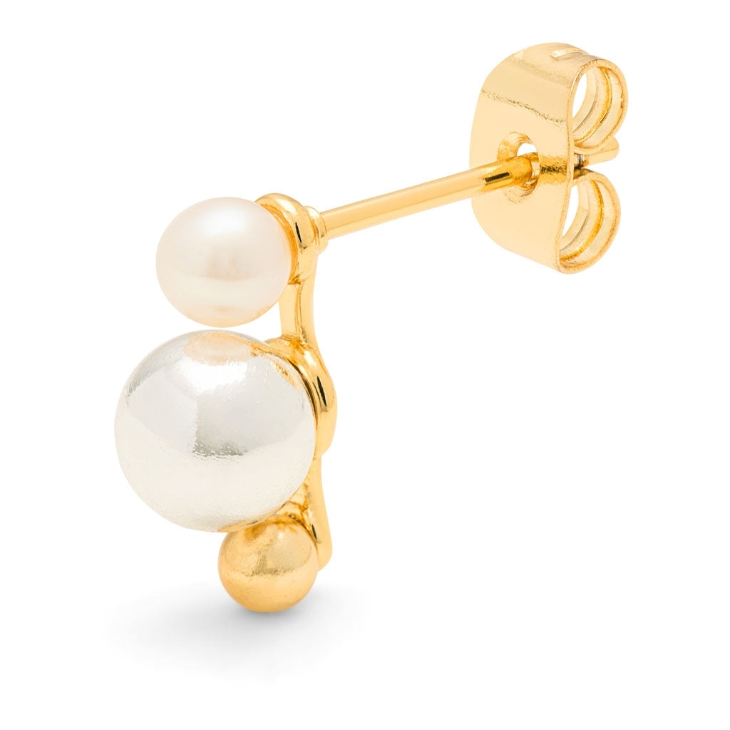 LULU Copenhagen Bouquet Drip Silver boucle d'oreille 1 pièce Ear stud, 1 pcs Gold Plated