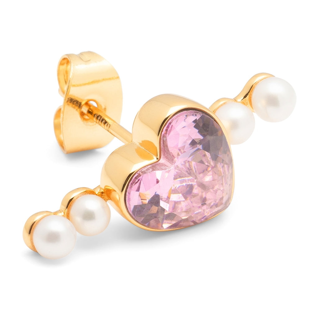 LULU Copenhagen Bouquet Love boucle d'oreille 1 pièce Ear stud, 1 pcs Vintage Rose