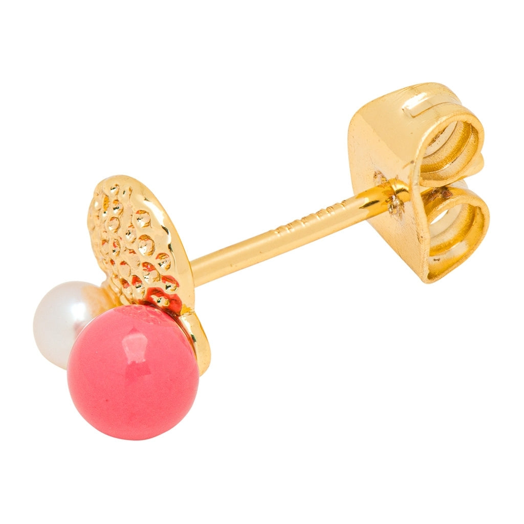LULU Copenhagen Bouquet Plate boucle d'oreille 1 pièce Ear stud, 1 pcs Gold Plated