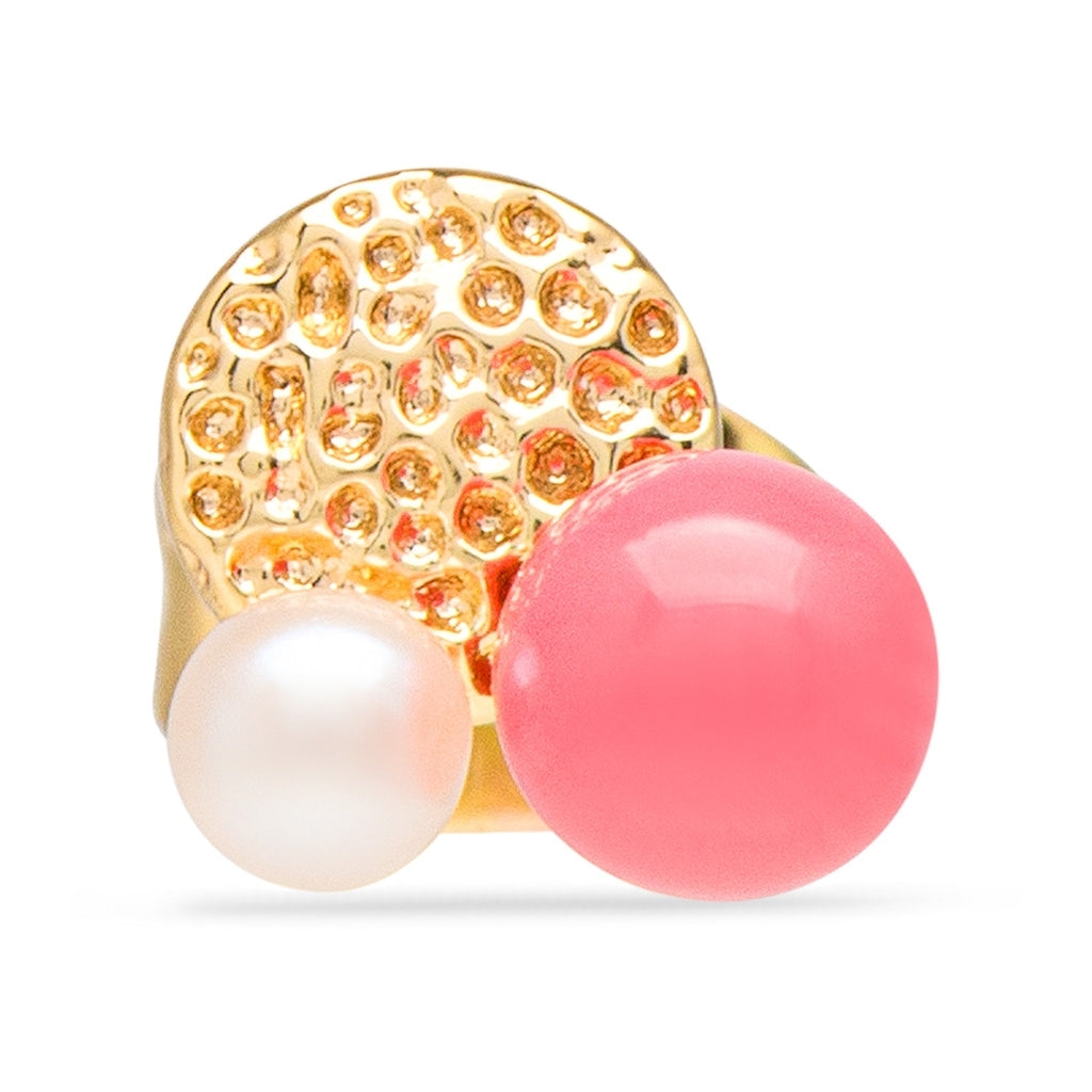 LULU Copenhagen Bouquet Plate boucle d'oreille 1 pièce Ear stud, 1 pcs Gold Plated