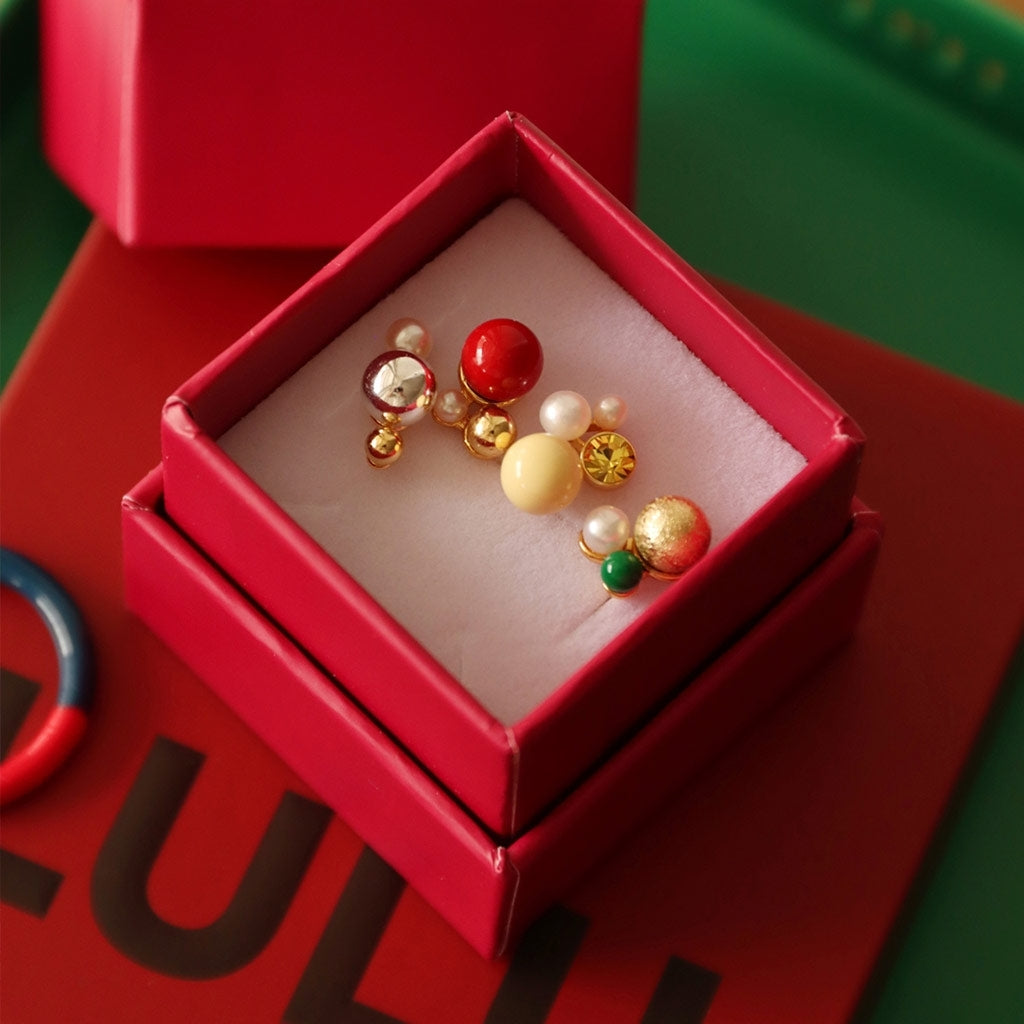 LULU Copenhagen Bouquet The Classic boucle d'oreille 1 pièce Ear stud, 1 pcs Gold Plated