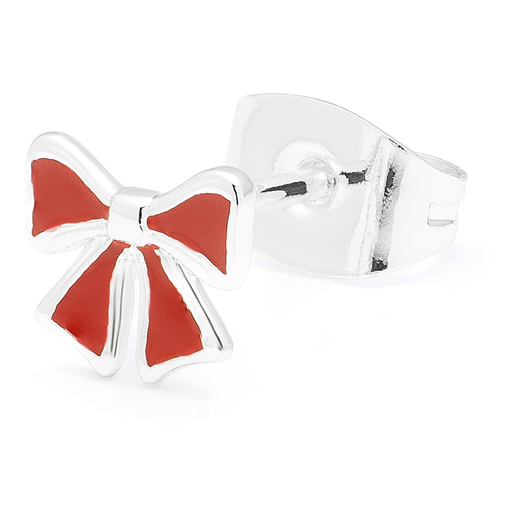 LULU Copenhagen Bow Boucle d’oreille - 1 pièce Ear stud, 1 pcs Silver Plated