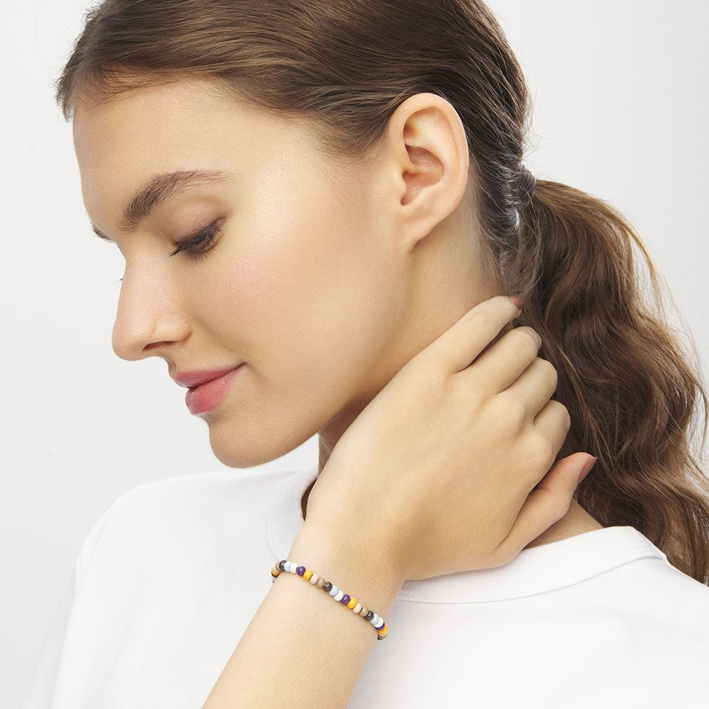 LULU Copenhagen Bracelet Color Ball plaqué argent Bracelets Golden Harvest