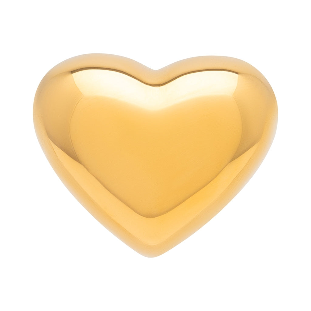 LULU Copenhagen Bubble Heart boucle d'oreille 1 pièce - plaqué or Ear stud, 1 pcs Gold Plated