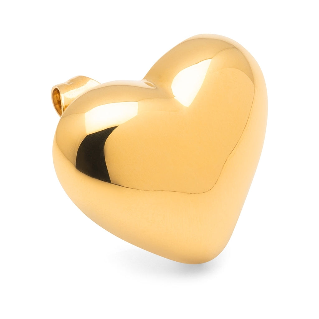 LULU Copenhagen Bubble Heart boucle d'oreille 1 pièce - plaqué or Ear stud, 1 pcs Gold Plated
