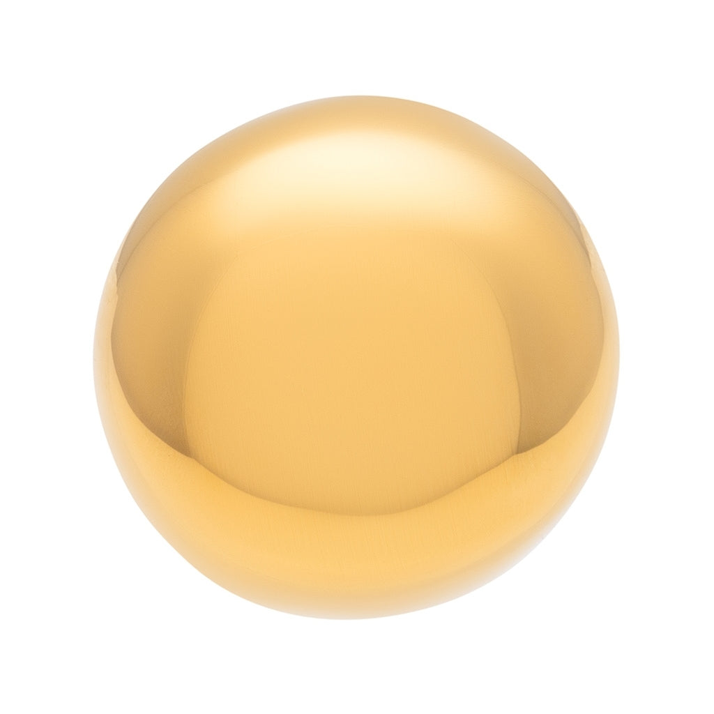 LULU Copenhagen Bubble Round boucle d'oreille 1 pièce - plaqué or Ear stud, 1 pcs Gold Plated
