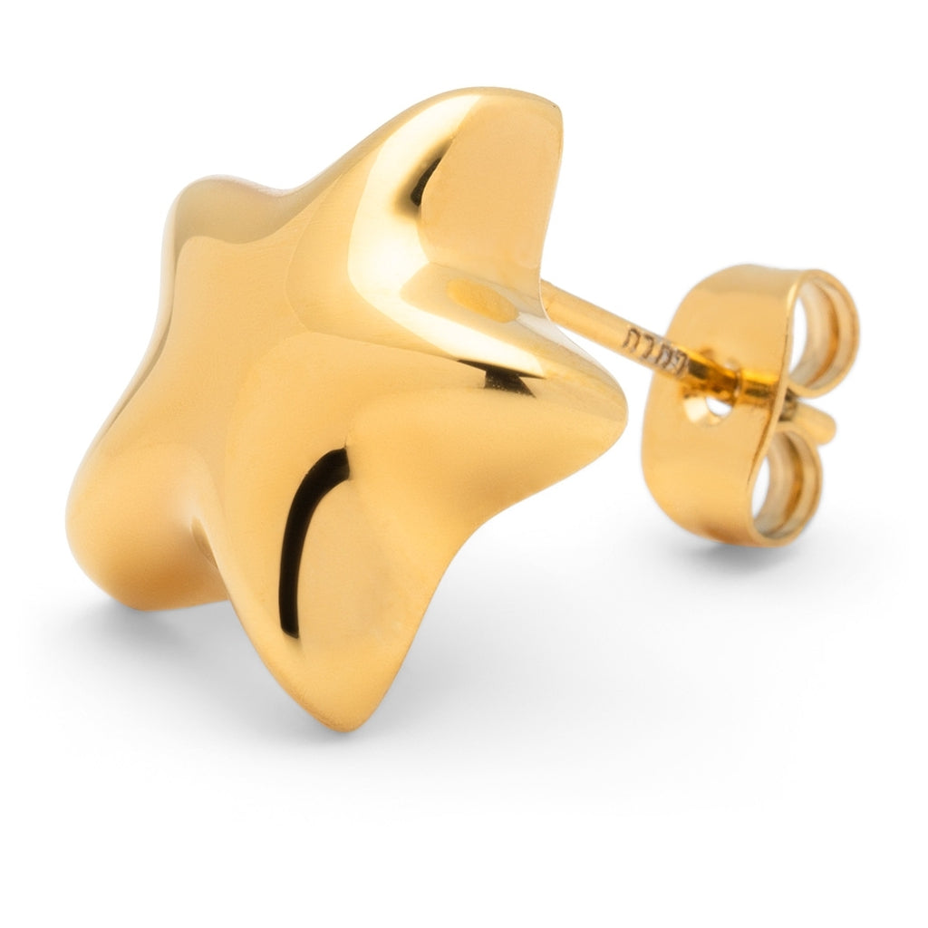 LULU Copenhagen Bubble Star boucle d'oreille 1 pièce - plaqué or Ear stud, 1 pcs Gold Plated
