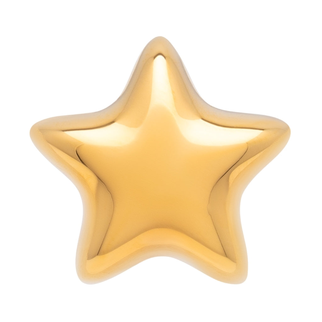 LULU Copenhagen Bubble Star boucle d'oreille 1 pièce - plaqué or Ear stud, 1 pcs Gold Plated