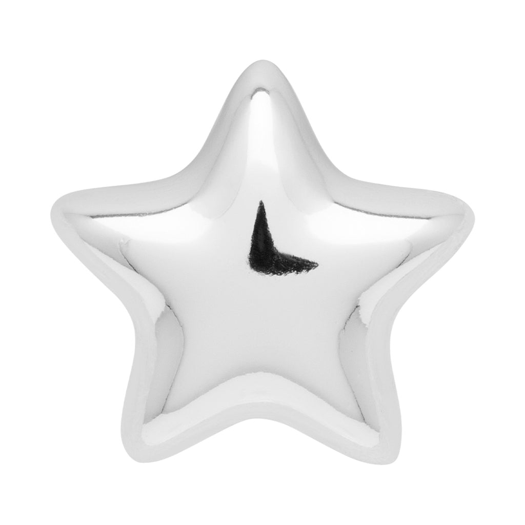 LULU Copenhagen Bubble Star earring 1 pcs - silver plated Ear stud, 1 pcs Silver Plated