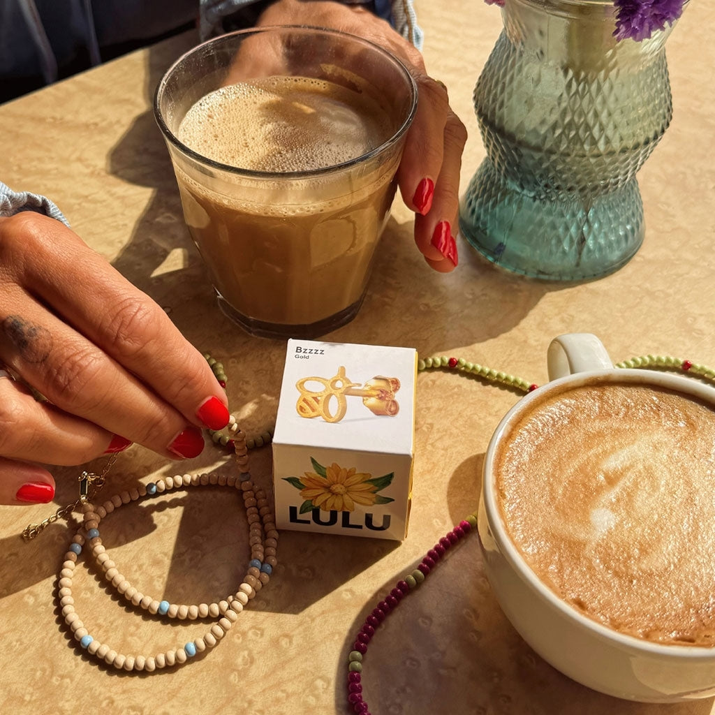 LULU Copenhagen Bzzzz boucle d'oreille 1 pièce Ear stud, 1 pcs Gold Plated