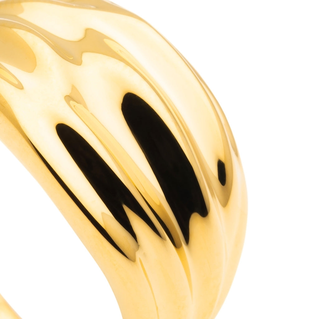 LULU Copenhagen Chunky Silk Anneau - plaqué or Rings Gold Plated