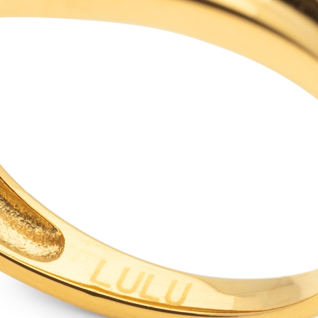 LULU Copenhagen Chunky Silk Anneau - plaqué or Rings Gold Plated