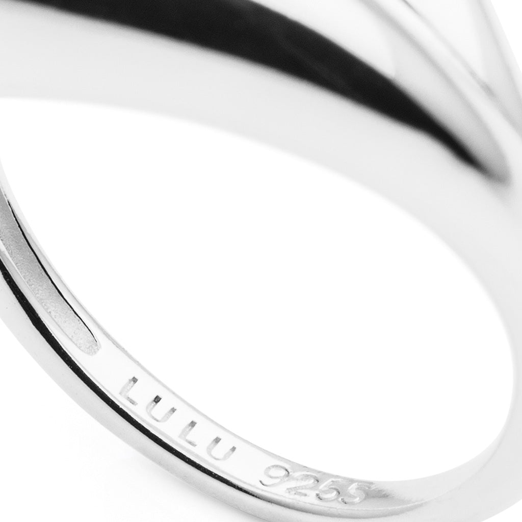 LULU Copenhagen Chunky Soft Drops Anneau - argent Rings Silver