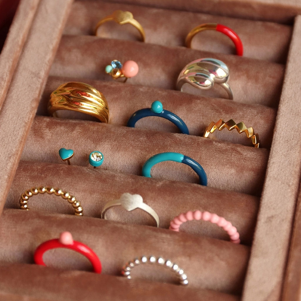 LULU Copenhagen Chunky Soft Drops Anneau - argent Rings Silver