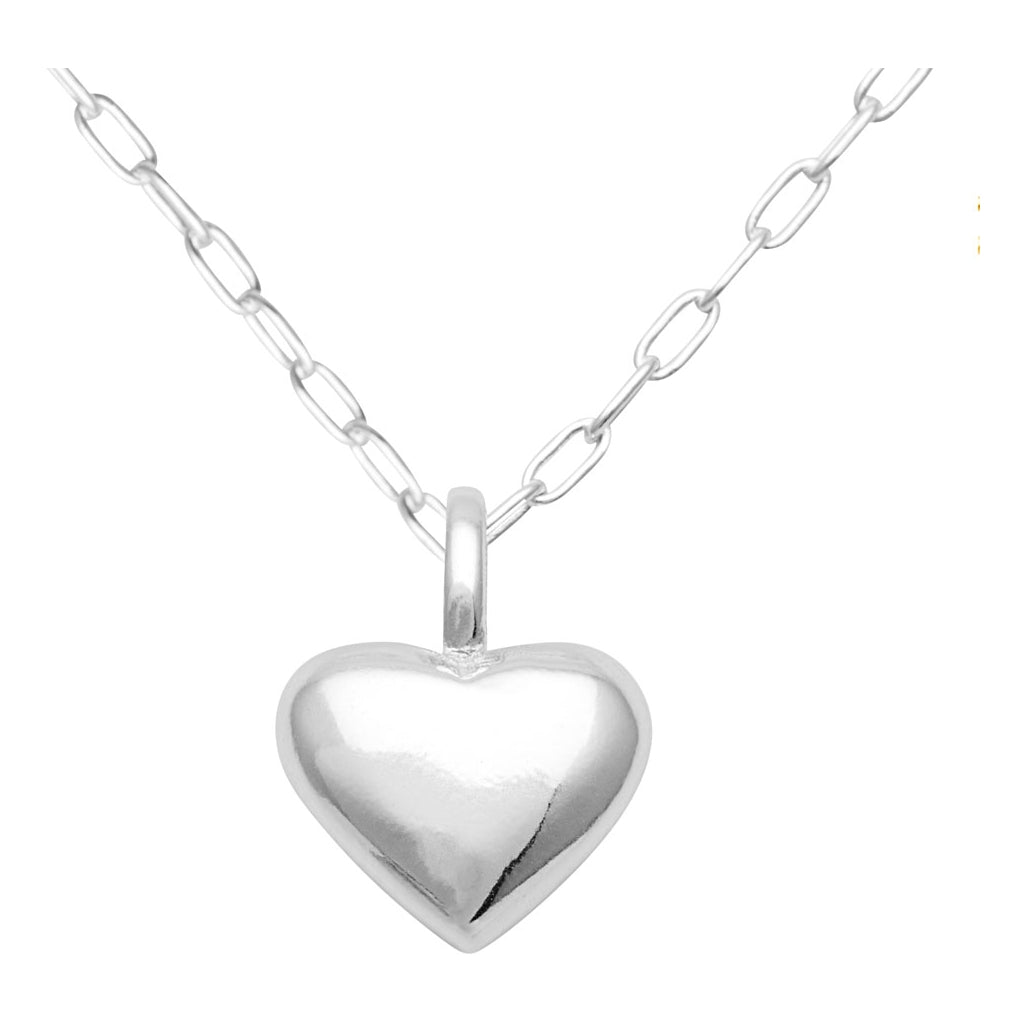LULU Copenhagen Classic Heart Necklace Silver Necklaces Silver