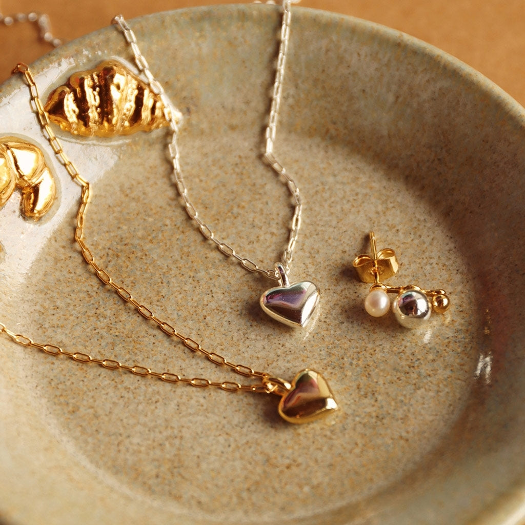 LULU Copenhagen Classic Heart Necklace Silver Necklaces Silver