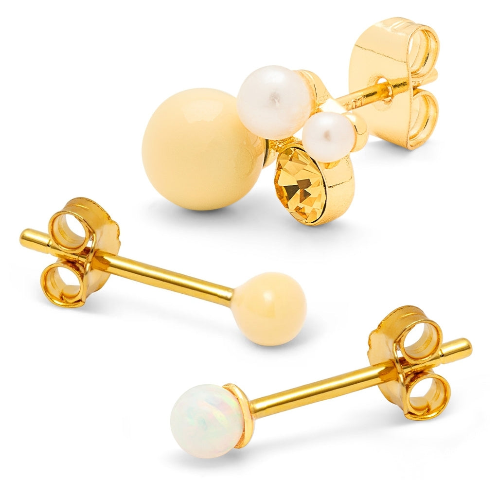 LULU Copenhagen Collections de Cadeaux, When Life Gives You Lemons Gift Collection Gold Plated