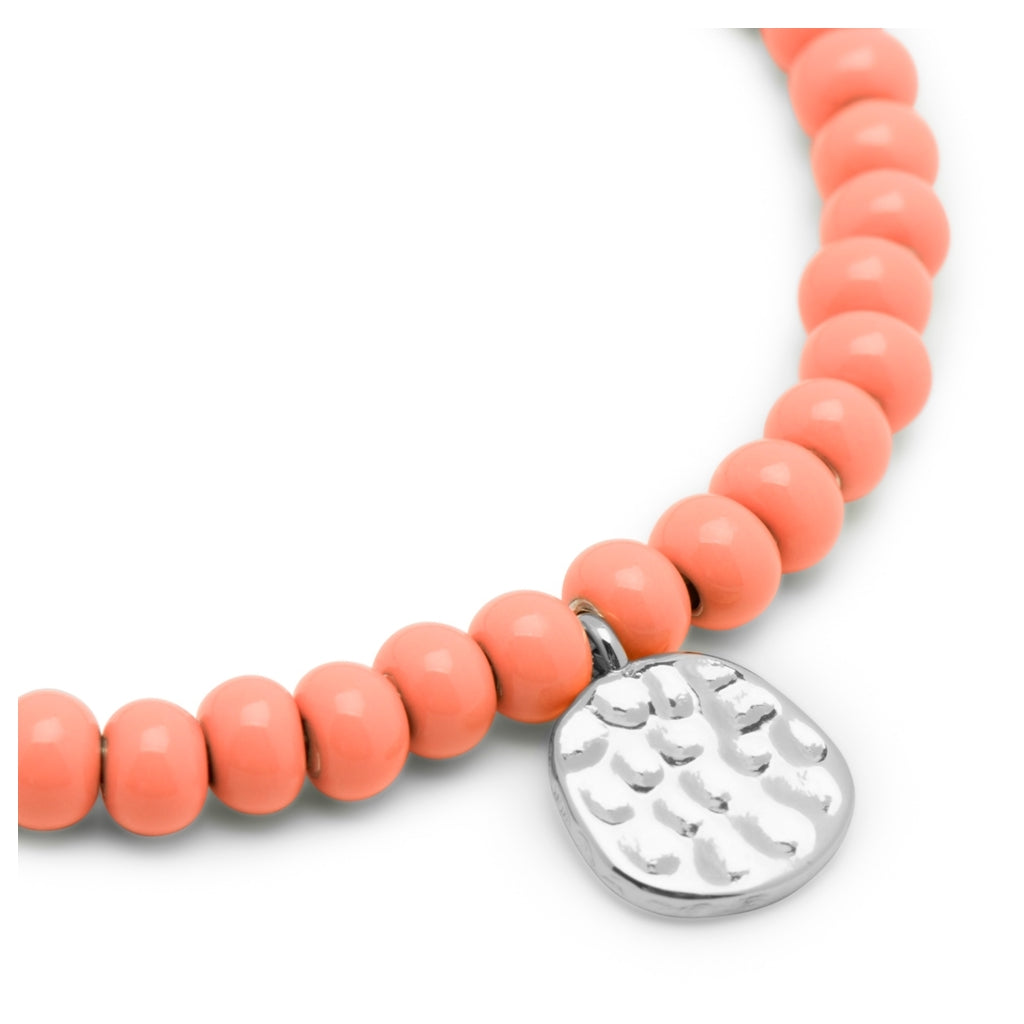LULU Copenhagen Color Ball Bracelet Charms plaqué argent Bracelets Burnt Coral