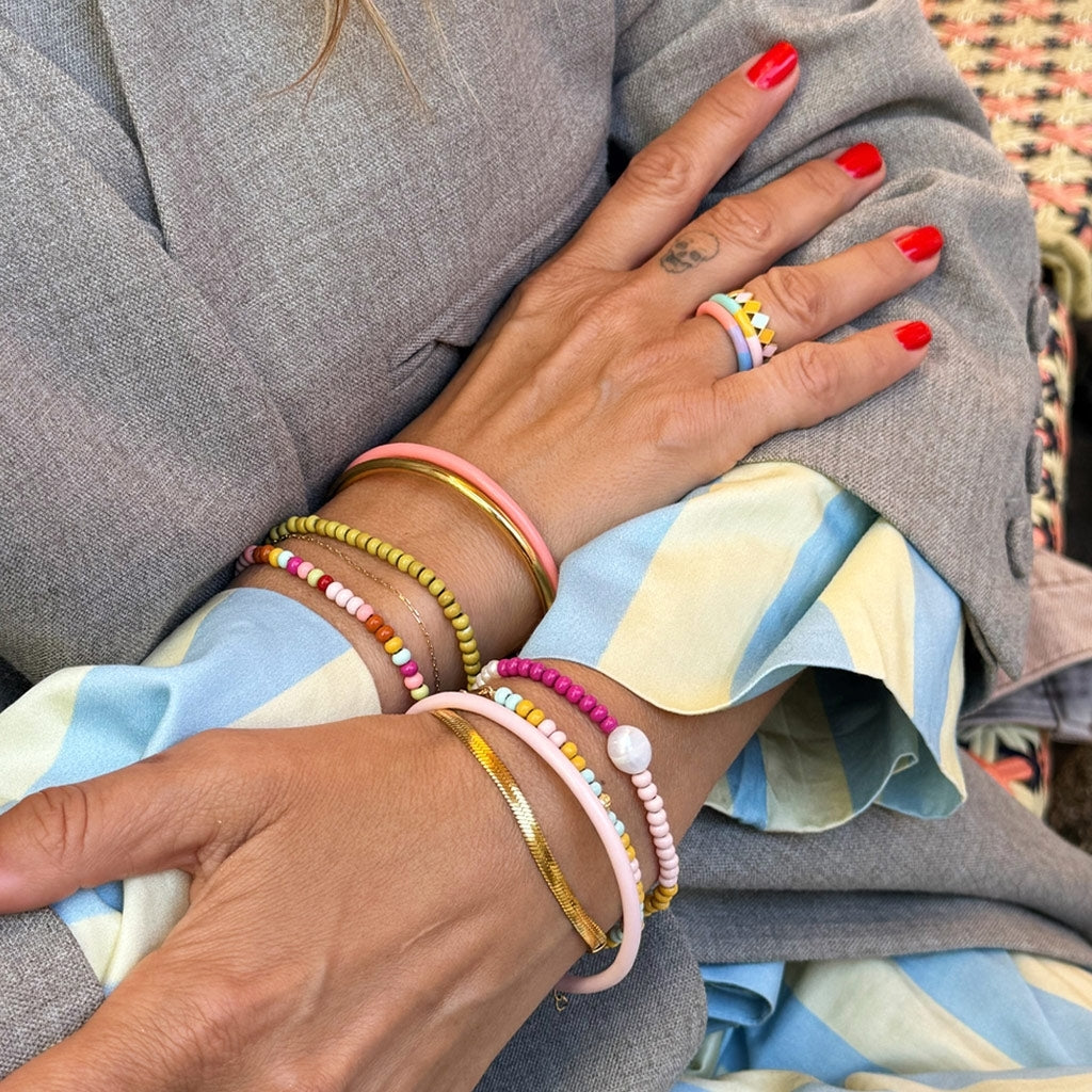 LULU Copenhagen Color Ball Bracelet Pearls plaqué argent Bracelets Silver Plated