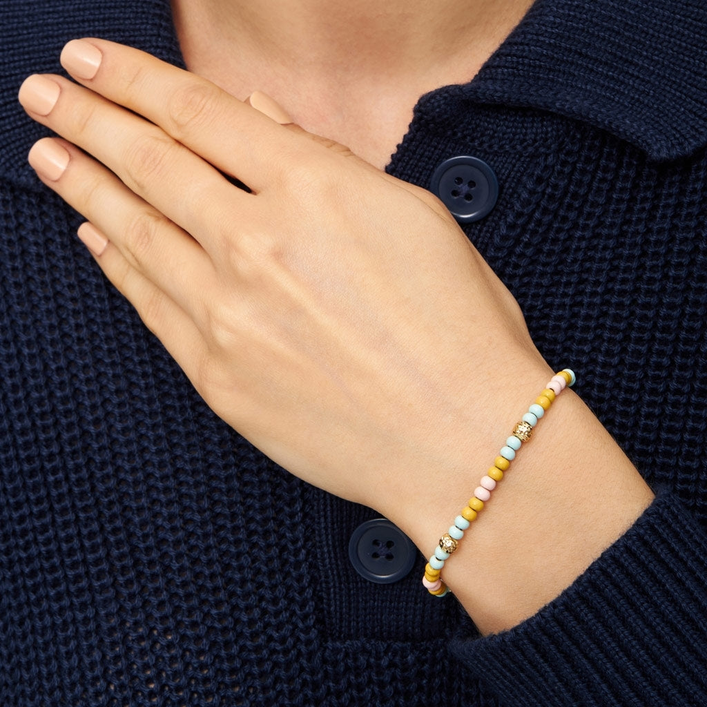 LULU Copenhagen Color Ball Bracelet Summer plaqué or Bracelets Gold Plated