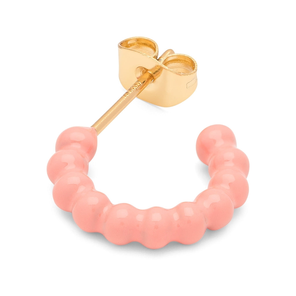 LULU Copenhagen Color Ball Hoops - Small - Paires Hoops Burnt Coral