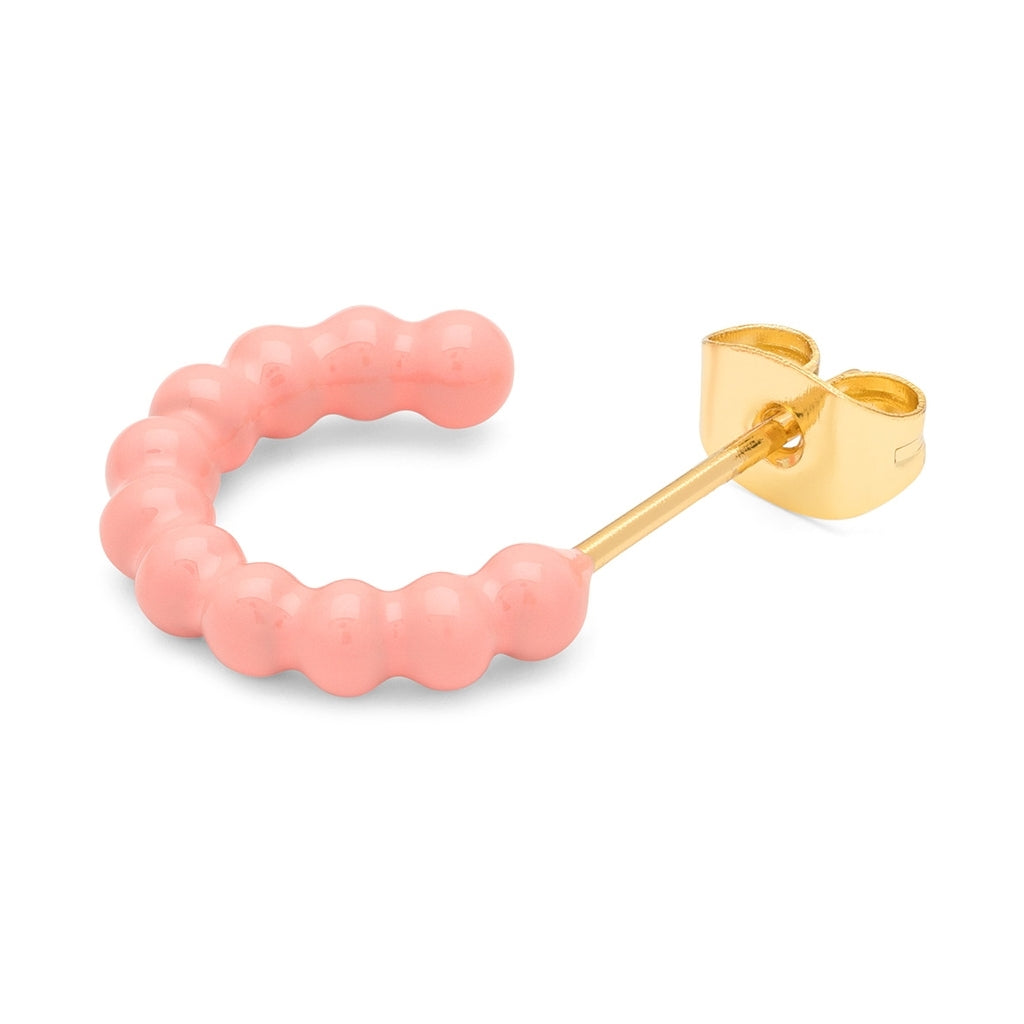 LULU Copenhagen Color Ball Hoops - Small - Paires Hoops Burnt Coral