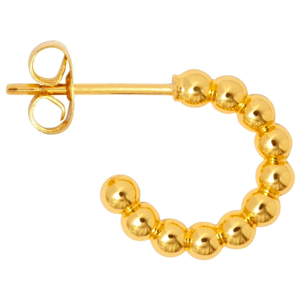 LULU Copenhagen Color Ball Hoops Small paire Hoops Gold Plated