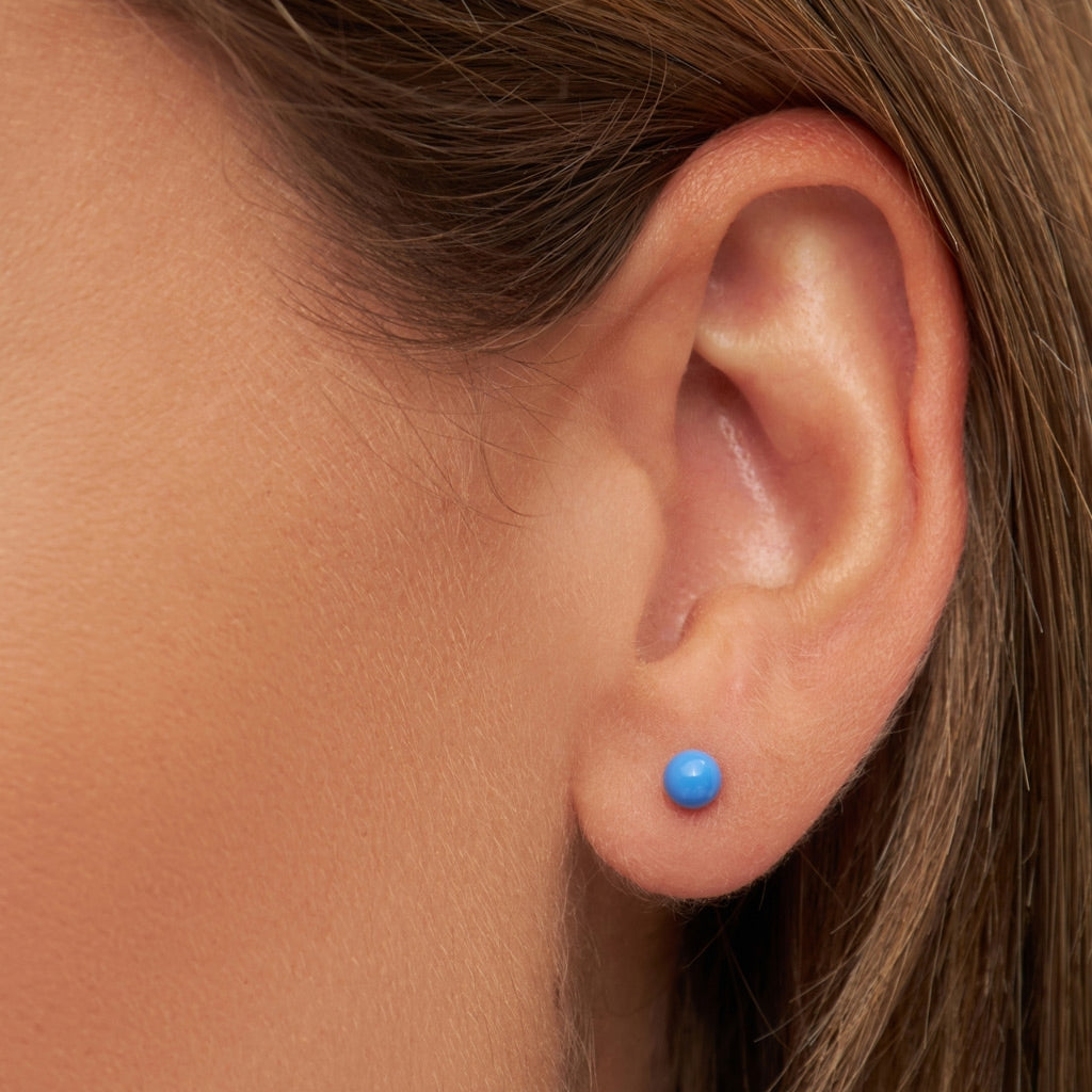 LULU Copenhagen Color Ball Medium boucle d'oreille 1 pièce Ear stud, 1 pcs Blue