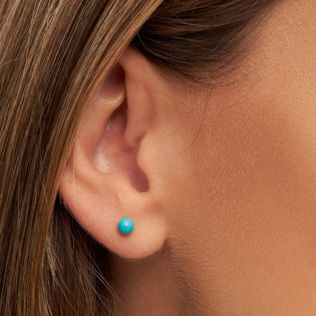 LULU Copenhagen Color Ball Medium boucle d'oreille 1 pièce Ear stud, 1 pcs Petrol