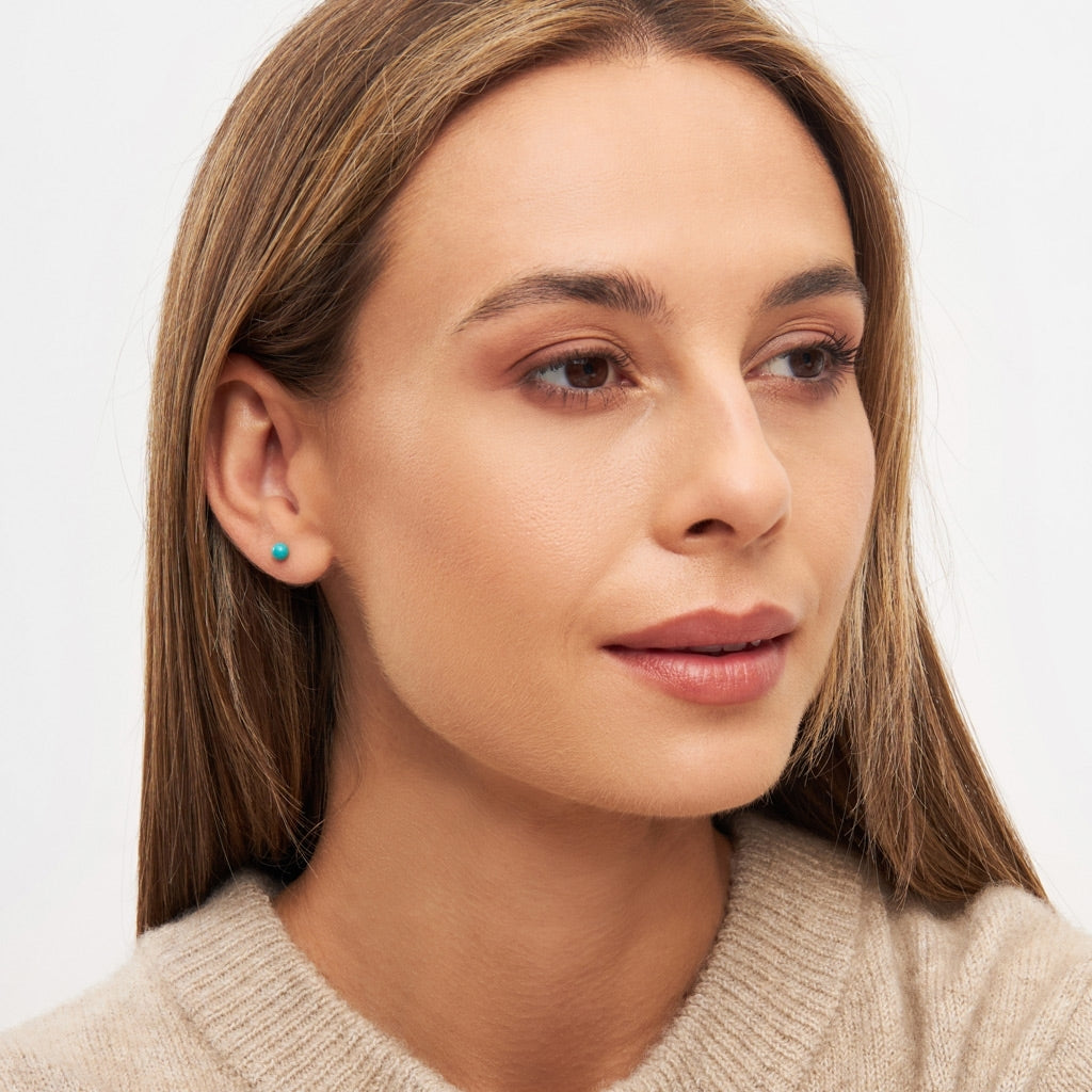 LULU Copenhagen Color Ball Medium boucle d'oreille 1 pièce Ear stud, 1 pcs Petrol