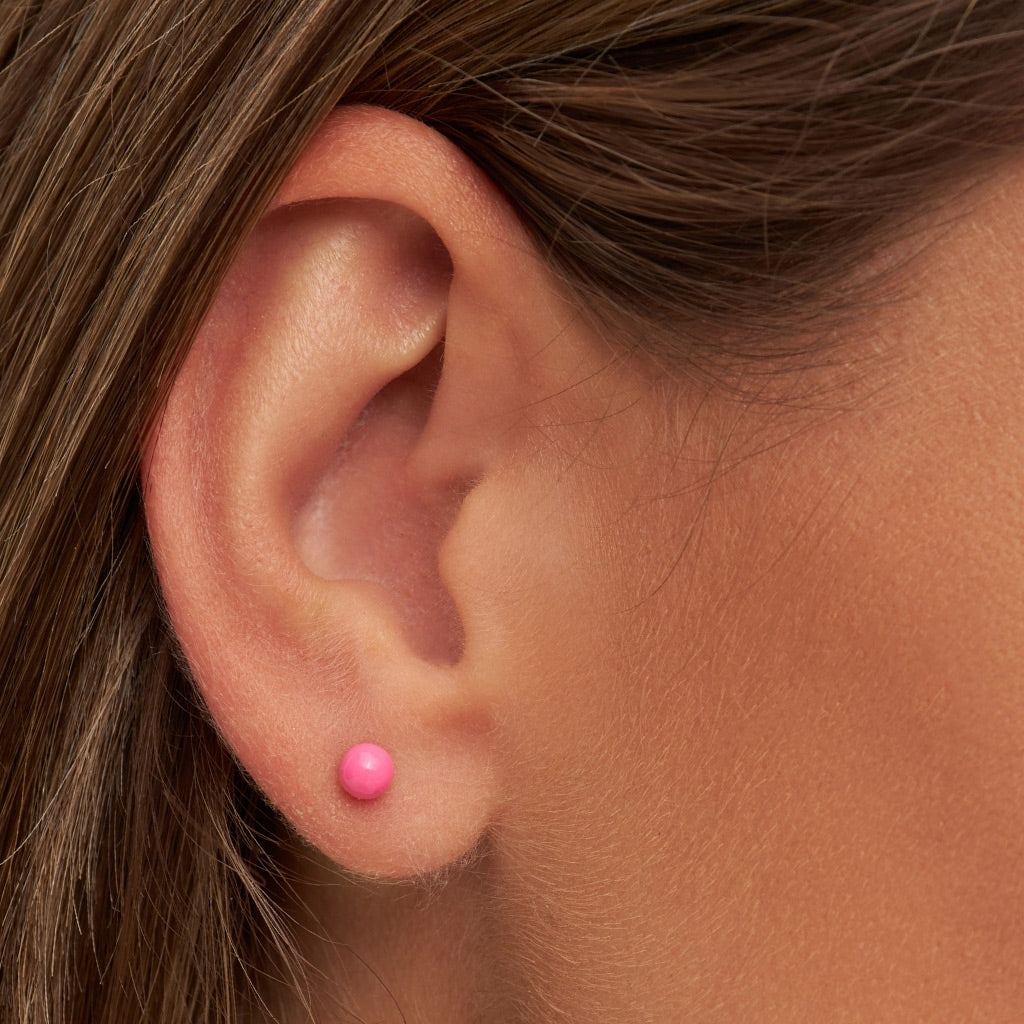 LULU Copenhagen Color Ball Medium boucle d'oreille 1 pièce Ear stud, 1 pcs Pink