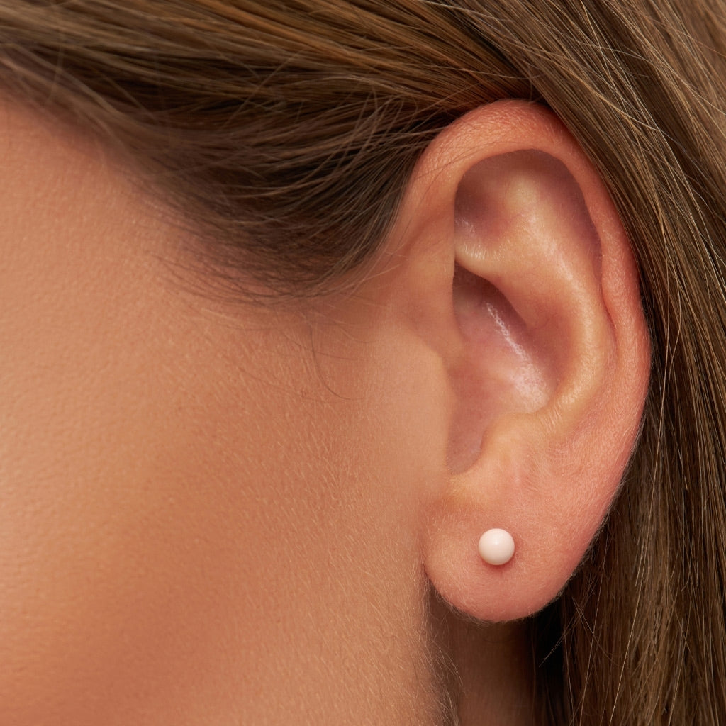 LULU Copenhagen Color Ball Medium boucle d'oreille 1 pièce Ear stud, 1 pcs Silk Light Pink
