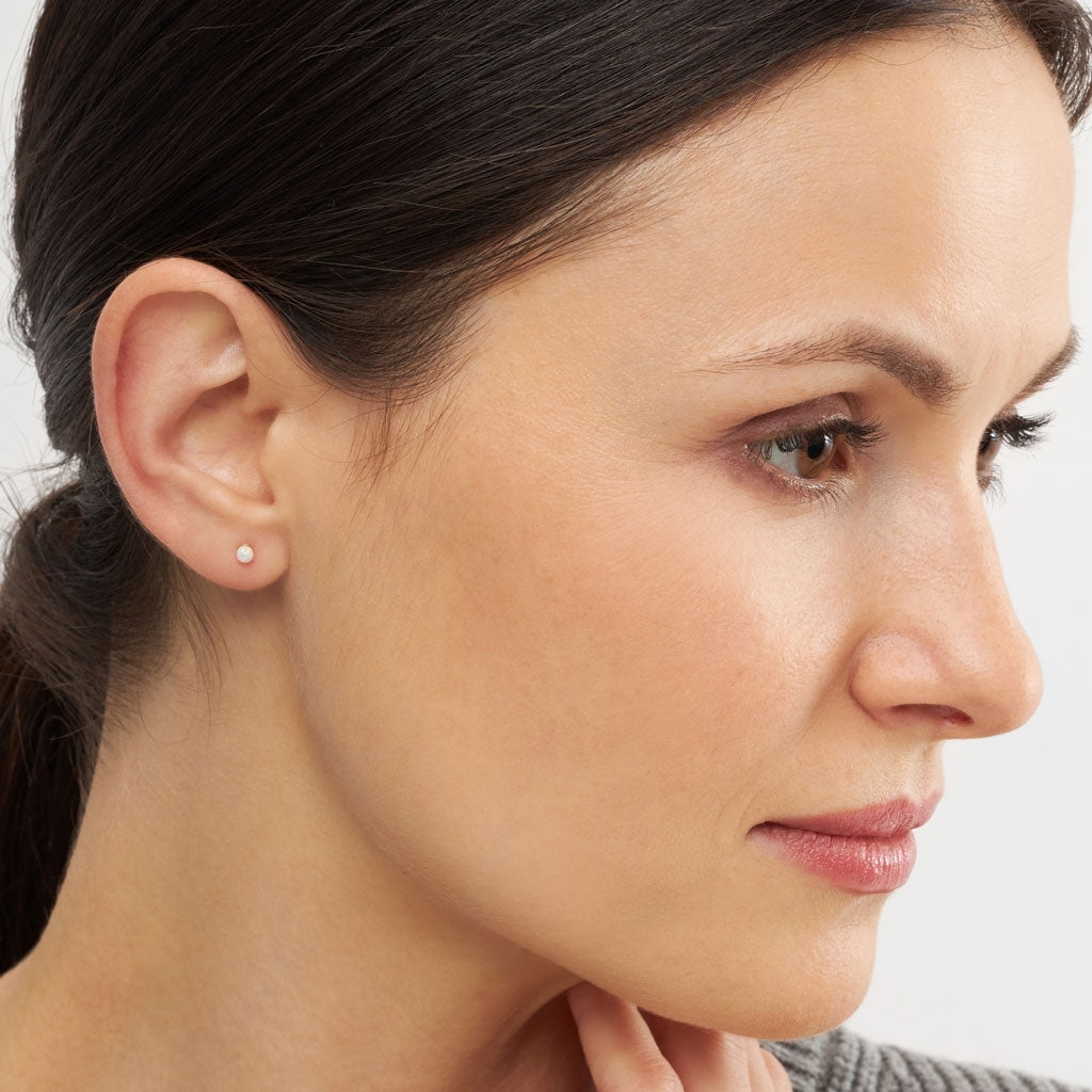 LULU Copenhagen Color Ball Stone boucle d'oreille 1 pièce Ear stud, 1 pcs Opal