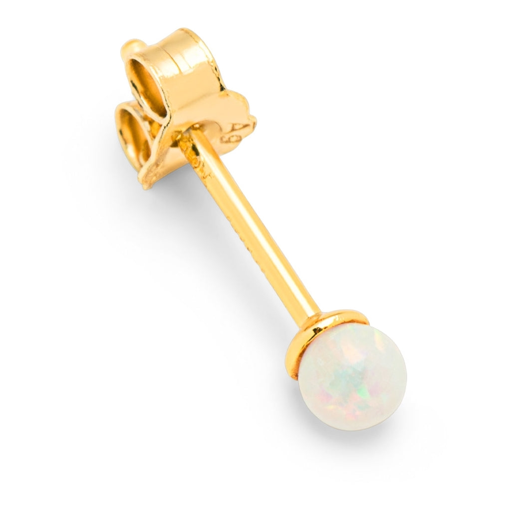 LULU Copenhagen Color Ball Stone boucle d'oreille 1 pièce Ear stud, 1 pcs Opal