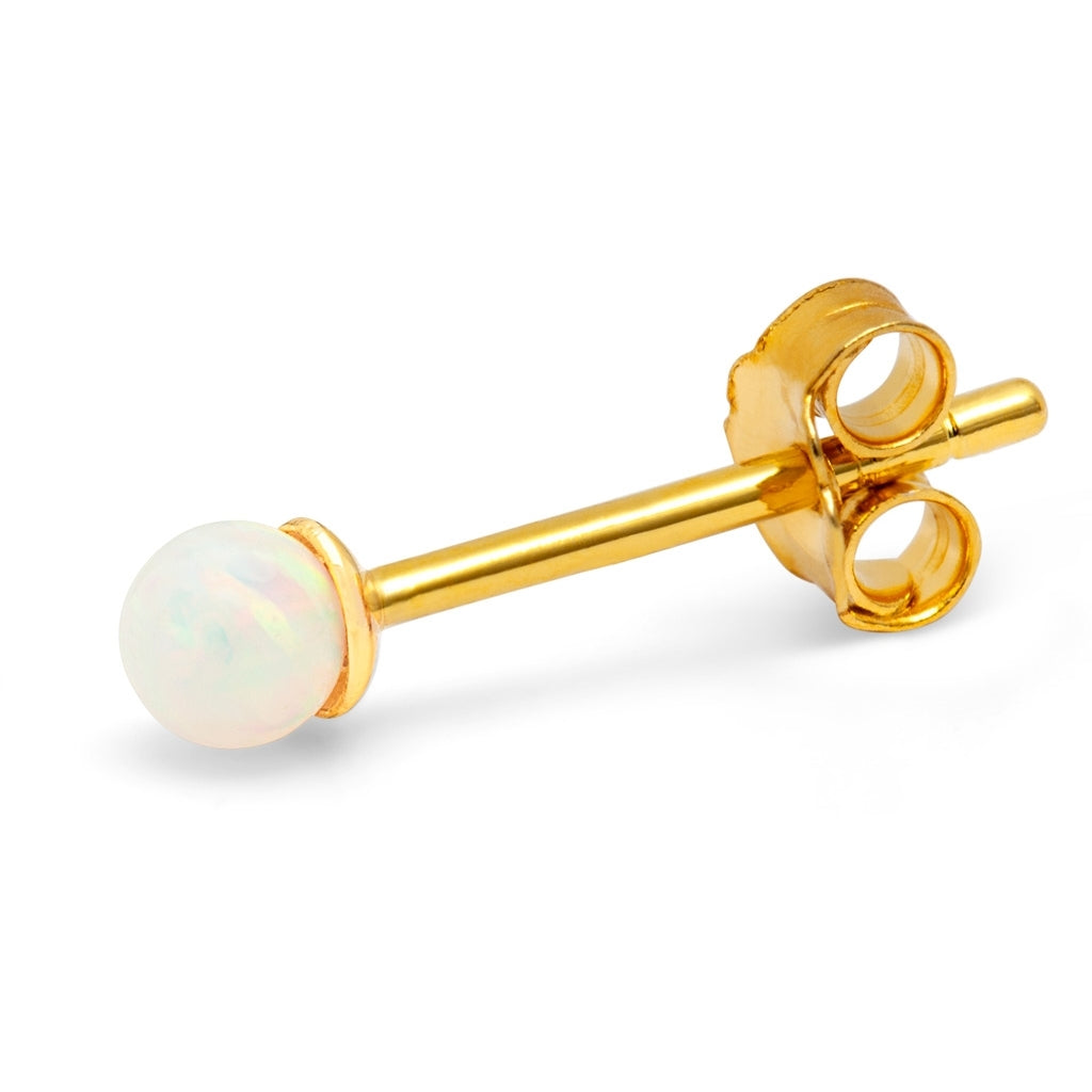 LULU Copenhagen Color Ball Stone boucle d'oreille 1 pièce Ear stud, 1 pcs Opal